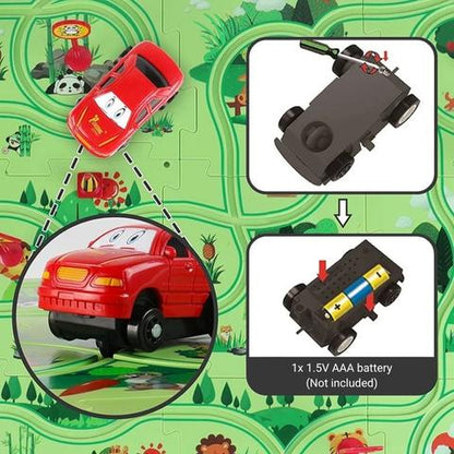 PuzzleRacer – Creative Race Track Set for Kids