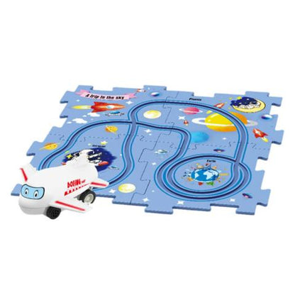 PuzzleRacer – Creative Race Track Set for Kids-Space-5 Pieces