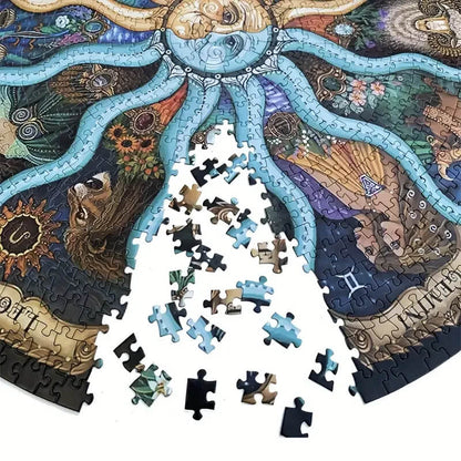 Closer Look on Puzzle Pieces AstroCircle Puzzle by Kiddara AU 