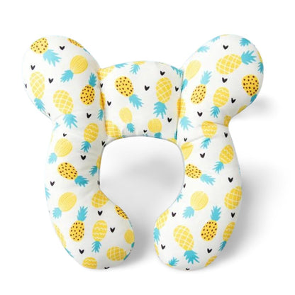 SafeSleep Baby Pillow for Flat Head Prevention-Pineapple Paradise