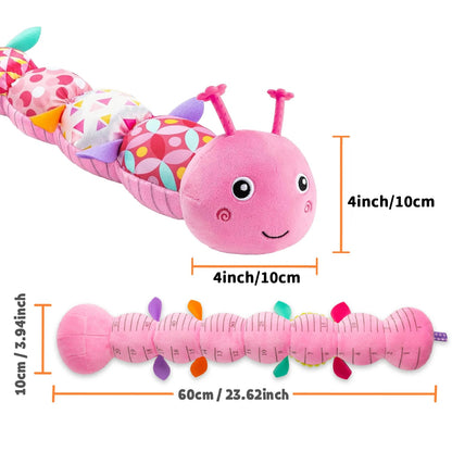 Sensory Plush Caterpillar – Musical & Rattle Baby Toy AU