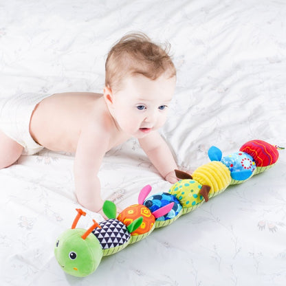 Sensory Plush Caterpillar – Musical & Rattle Baby Toy AU