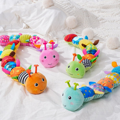 Sensory Plush Caterpillar – Musical & Rattle Baby Toy AU