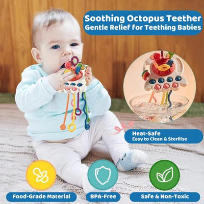 Soothing Octopus Teether – Gentle Relief for Teething Babies