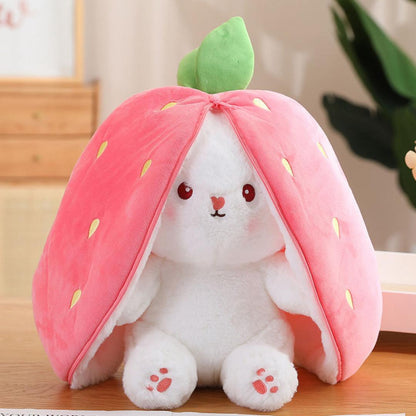Strawberry Bunny – 2-in-1 Cuddly Plush Toy-1
