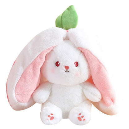 Strawberry Bunny – 2-in-1 Cuddly Plush Toy-2