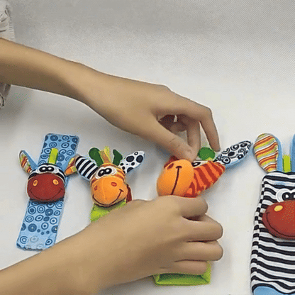 Discover&Play™ – Baby Wrist & Foot Rattles for Sensory Fun