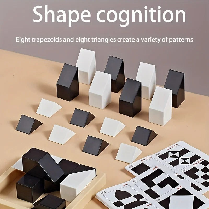 Pocket Logic Puzzle – Two-Tone Brain Game for Travel Fun AU