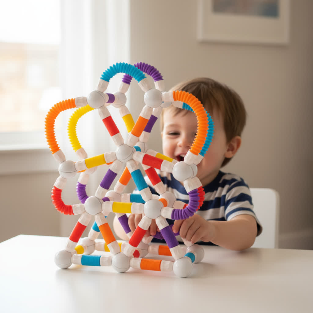 Montessori Magnetic Building Blocks – Flexible Learning Toy for Aussie Kids