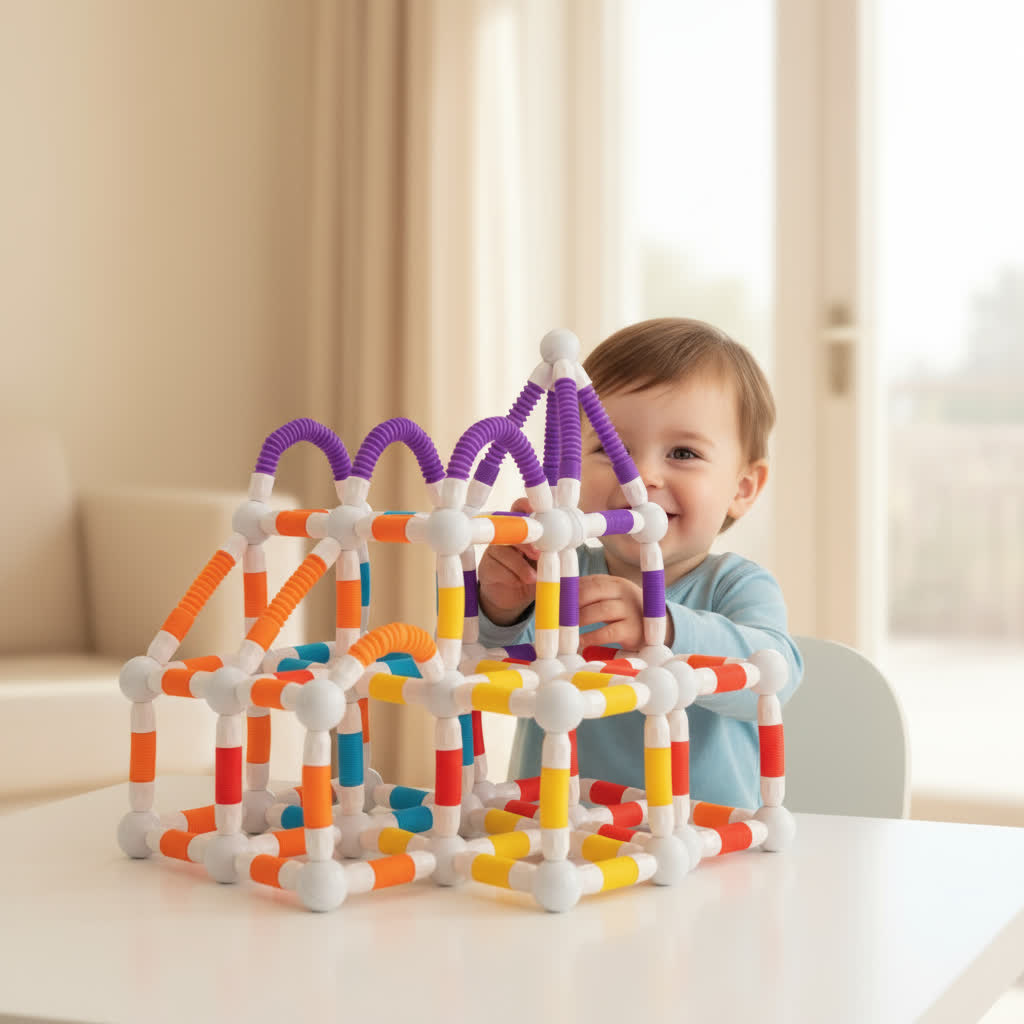 Montessori Magnetic Building Blocks – Flexible Learning Toy for Aussie Kids