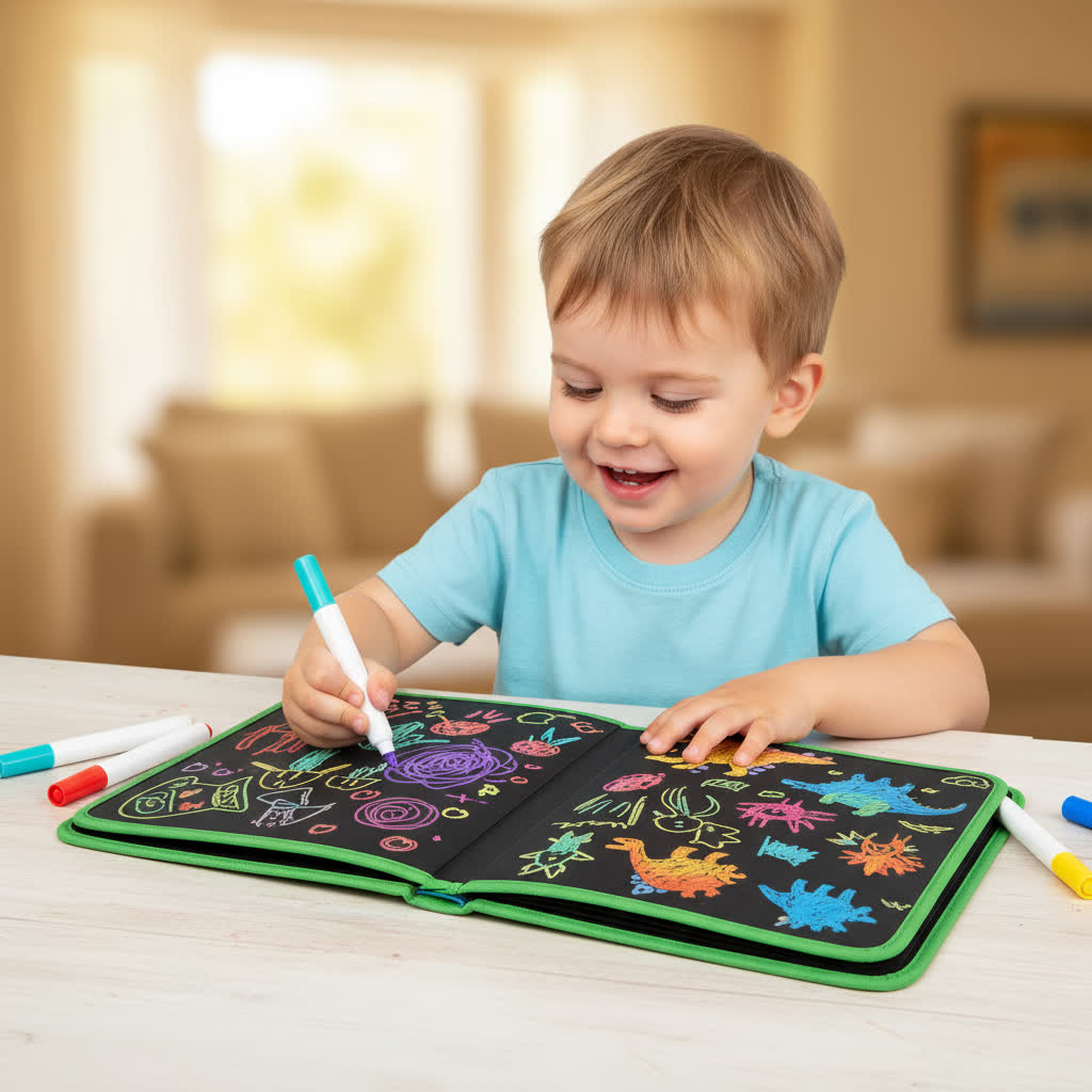 Reusable Drawing Book for Kids – Colour, Erase & Draw Again