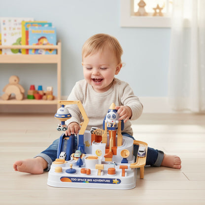 Montessori Race Track – Educational Car Playset for Aussie Kids