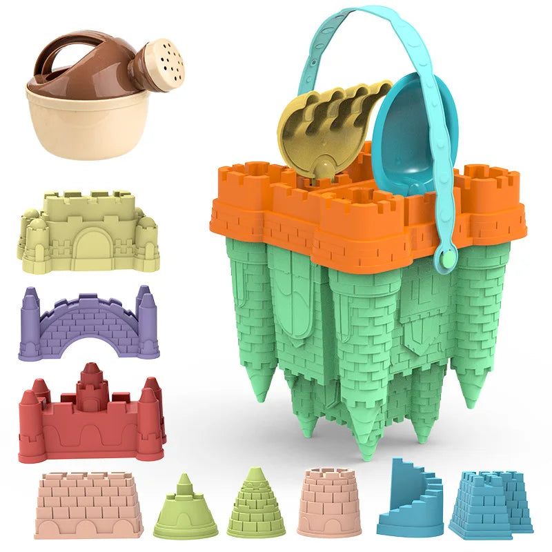 Children’s Sandpit Play Set with Bright Bucket & Tools