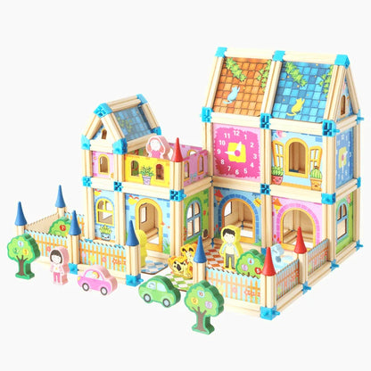 ConstructoPlay™ Magnetic Wooden Blocks – Creative Play for Curious Kids